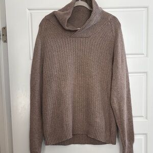 Marc Anthony Taupe Women's Cowl Neck Sweater